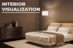 Моделирование кровати и визуализация в интерьере