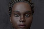  2 - GirlBlack 3D Character  