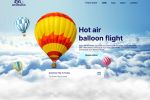 Оформление дизайна сайта про бронирование воздушных шаров