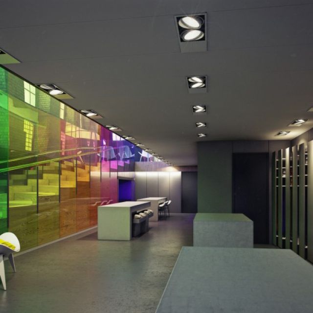 Kvadrat showroom by Peter Saville and David Adjaye