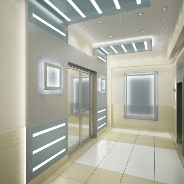 Визуализация лифтового холла