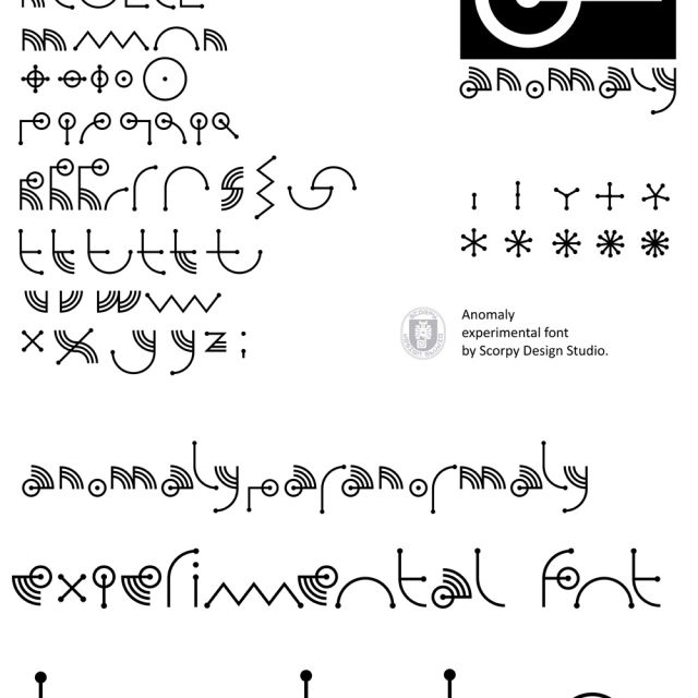 Anomaly font system