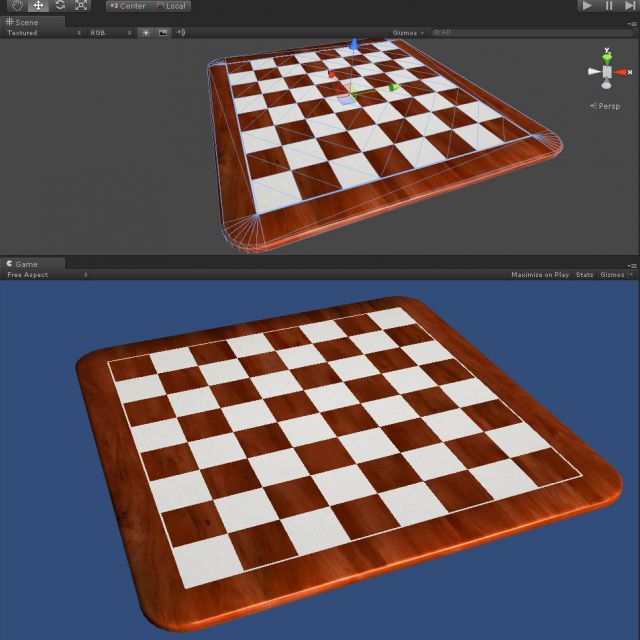 3d chessboard for mobile game