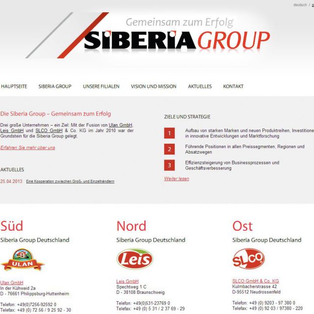 Siberia Group -  siberiagroup.de (MODX Revolution)