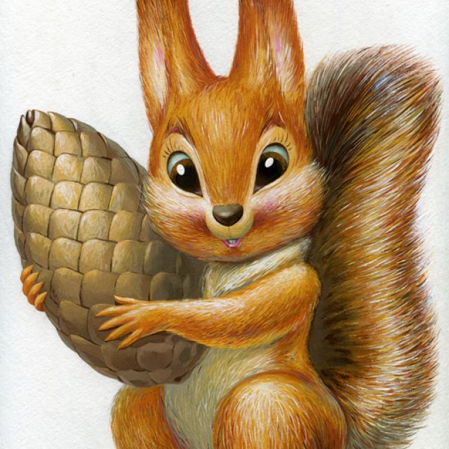 squirrel\gouache