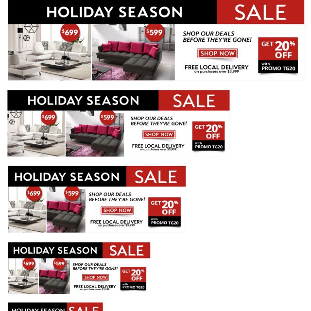 Web home page 6 picturefill banners HOLIDAY SEASON SALE