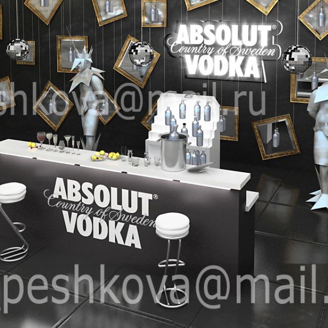  Absolut, 3D-Max, Vray, Photoshop 
