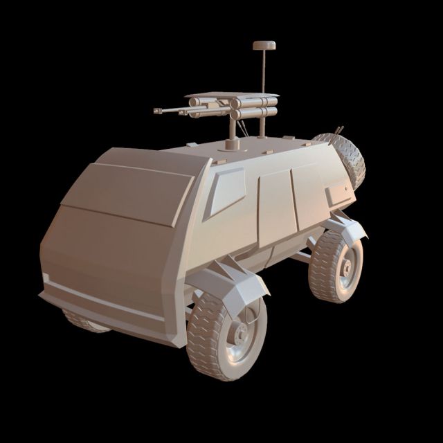Hi-Poly Armored car 