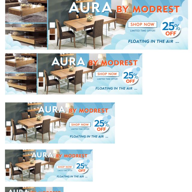 Web home page 6 picturefill banners AURA Collection