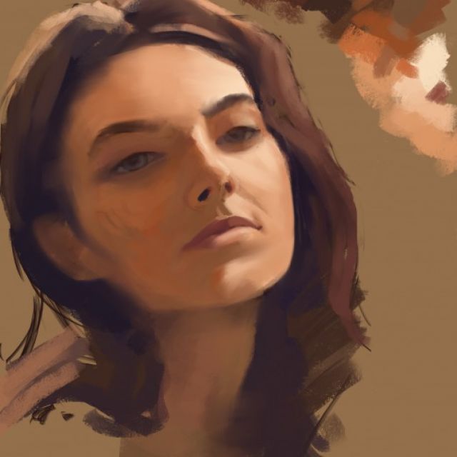 portrait digital paint