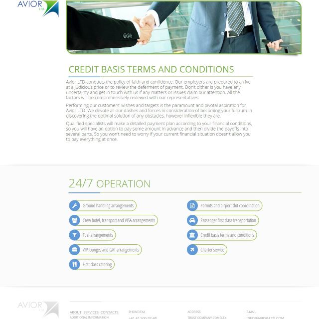 Avior LTD_Credit basis