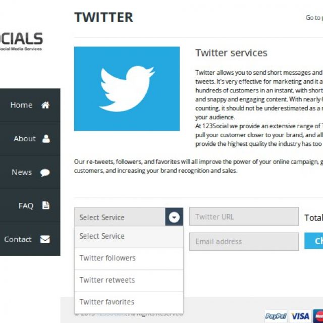 Social Media Services Site
