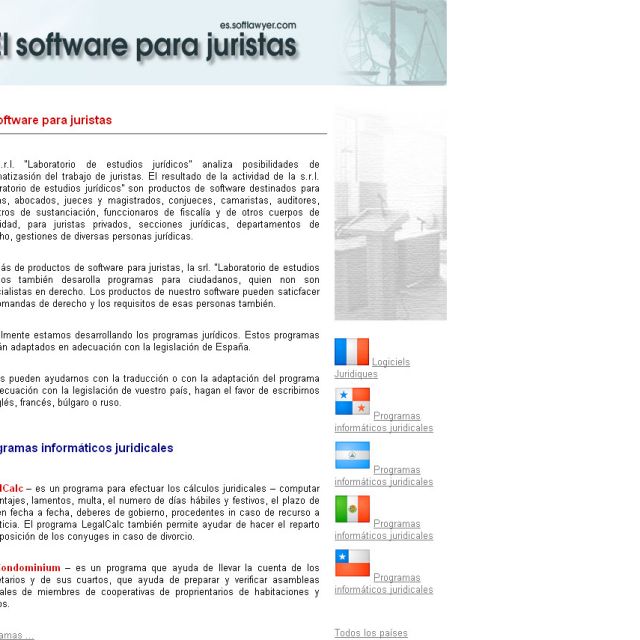 RUS-SPANISH. A Software for Lawers