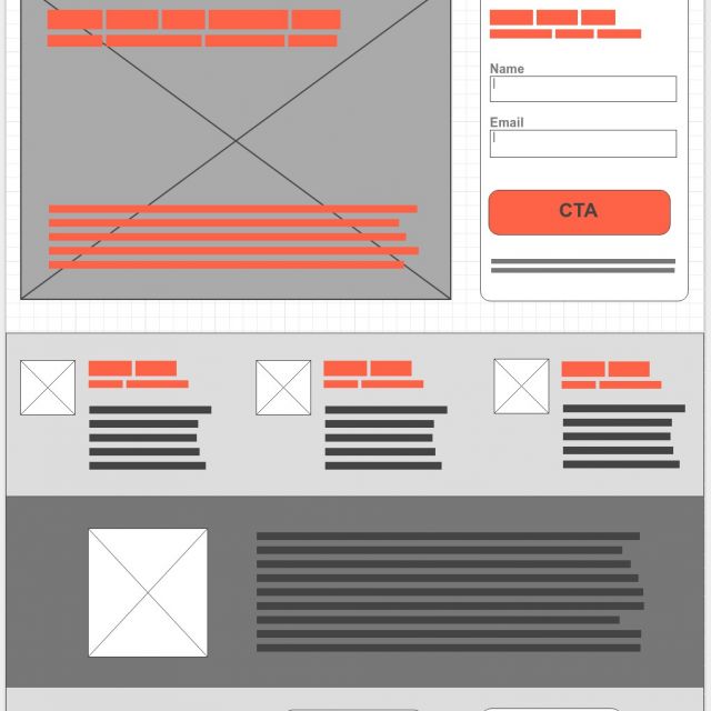 Wireframe Squeeze Page