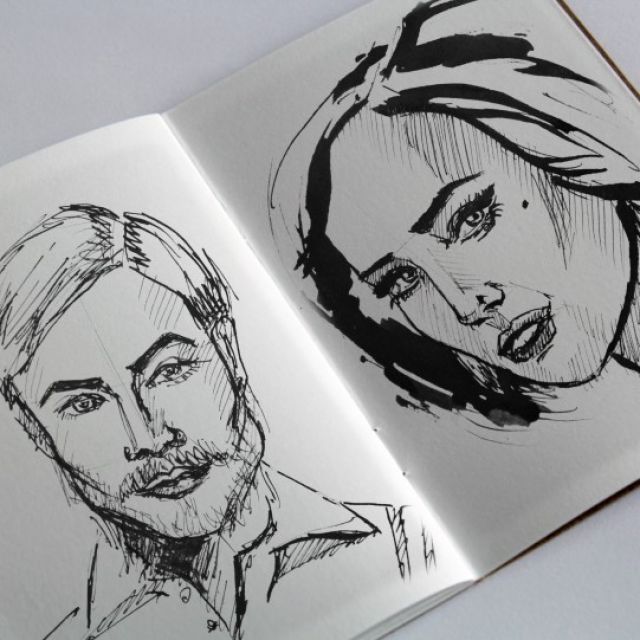 sketchbook portraits