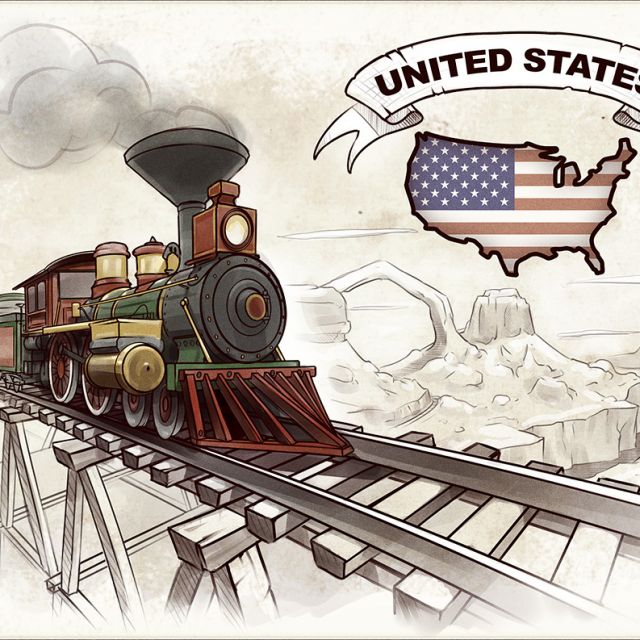 Train. USA   