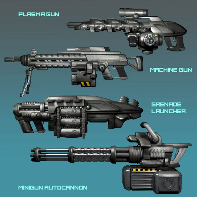 sci-fi weapons