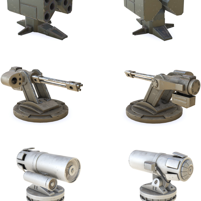 Realistic Turret Pack