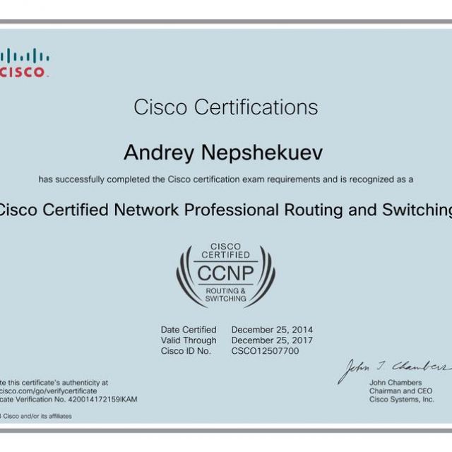  Cisco CCNP Routing and Switching