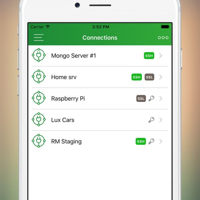 MongoLime mobile app