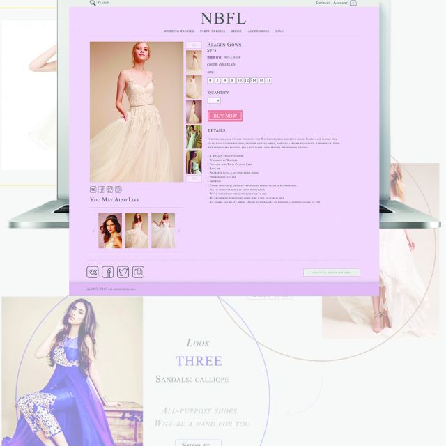 Desing online shop of dresses