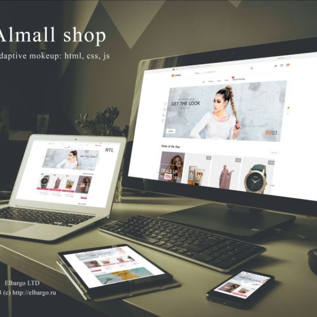   Almall Shop HTML5 + CSS3 + JS/Jquery
