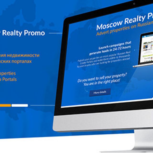 Landing page for Moscow Realty Promo