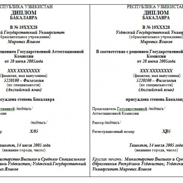 Русский образец. Диплом Переводчика узбекского языка на русский. Перевести диплом. Перевод диплома. Перевод диплома пример.