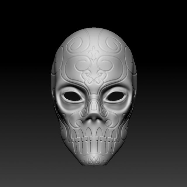 Hei Darker Than Black Mask STL and OBJ 3D PRINT 3D model 3D printable