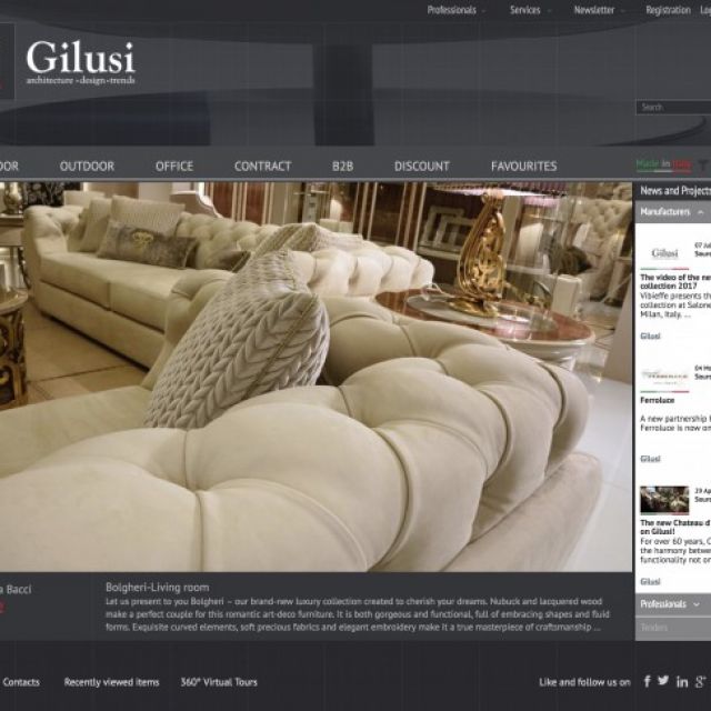 Finest italian furniture from Milano to the world | Gilusi