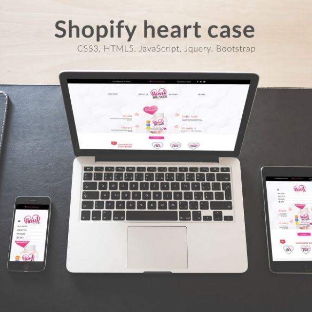   Heart CSS3 + HTML5 +  Shopify