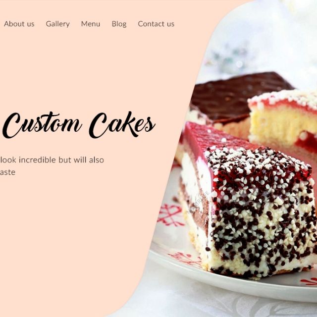 Delicious custom cakes