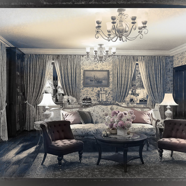 Tatyana's Cottage: interior design and visualizations of mansion