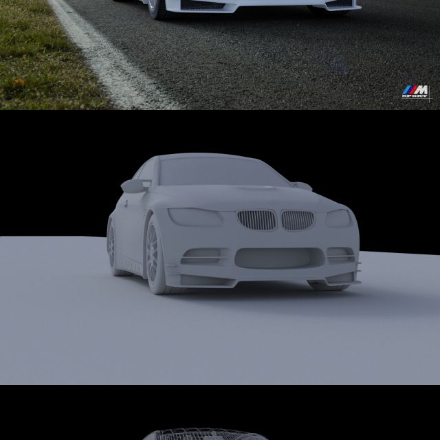 BMW M3 Sport. "White Race".