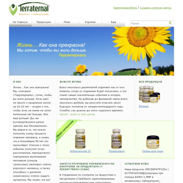 ENG-RUS. A Website Translation. "Terraternal " (USA)