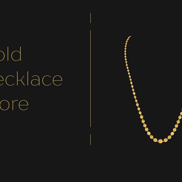 Gold necklace store