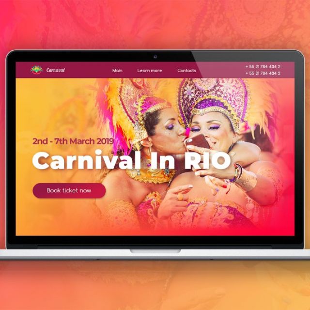 Website for Brazilian Carnival