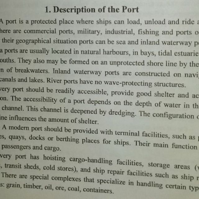 Description of the Port