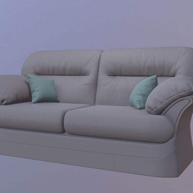 Low poly sofa 1