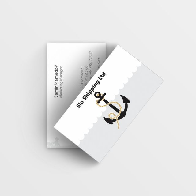 Business card for Sio Shipping 