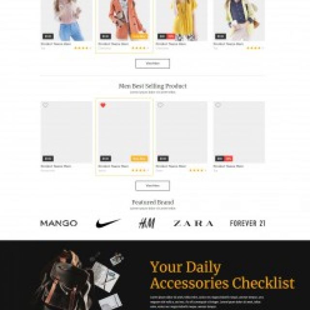 Uinity Fashion Store (Home Page)