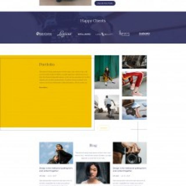 Web design for photographer
