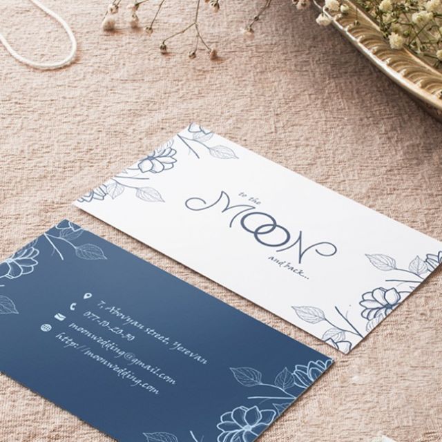 Wedding Salon_Logo, Business Card_To the moon and back