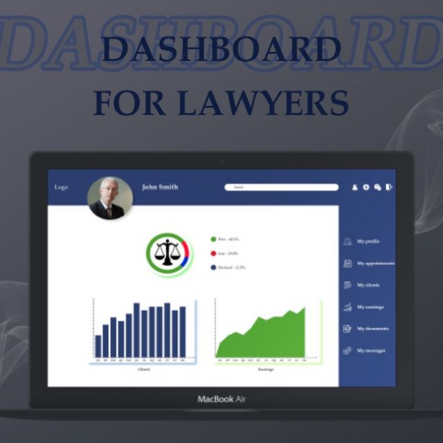 UI/UX dashboard for lawyers