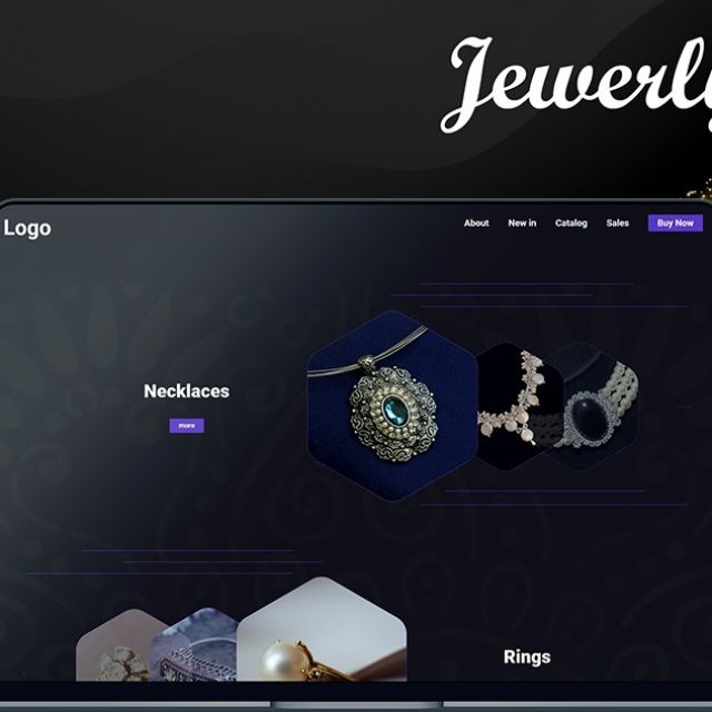 UI/UX Design | Jewerly Shop | Main page