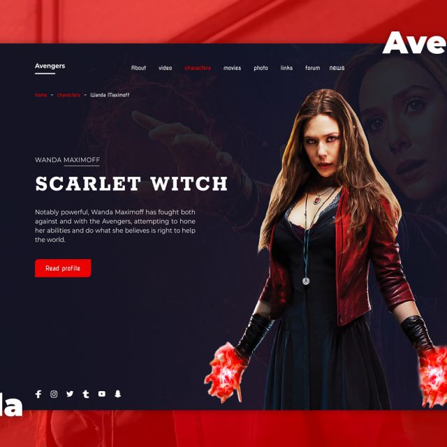 Avengers. Wanda Maximoff