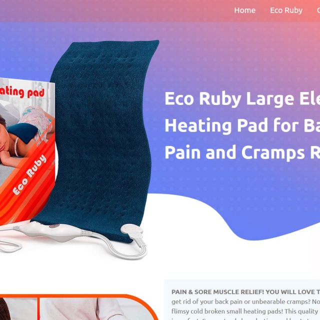 Eco Ruby Large Electric Heating Pad