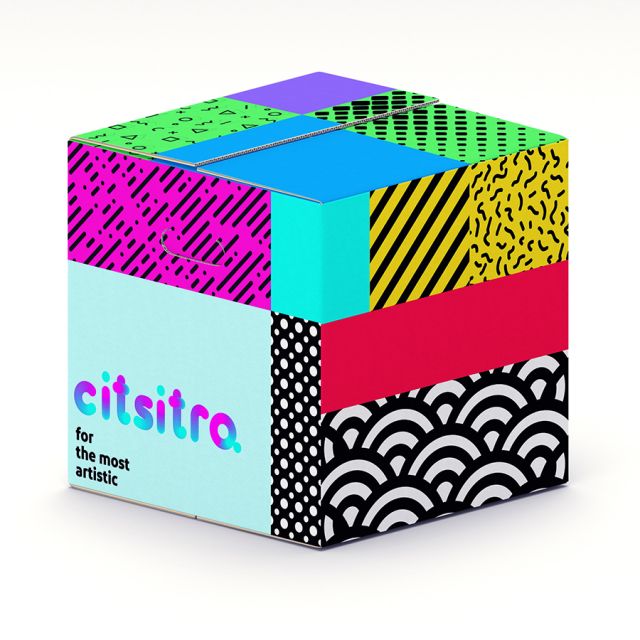 Identity for design shop Citsitra. Read artistic back.