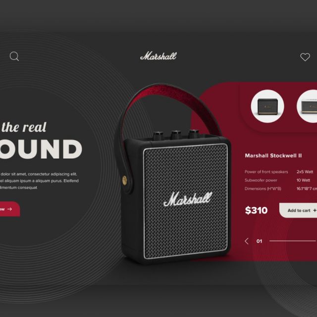 Marshall Speakers Design Concept