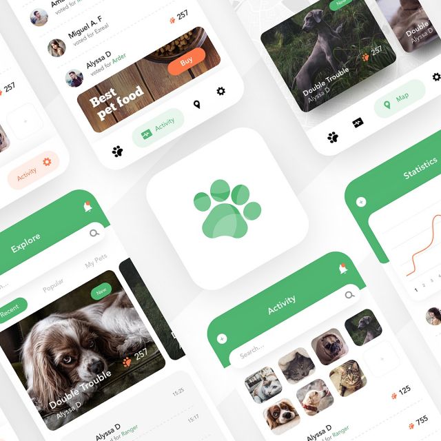 Service for pet lovers all screens